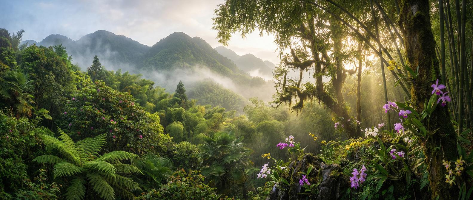 小蓝导航 - 峨眉山植物视频全景